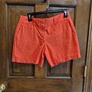 Loft Orange Shorts Sz 4 W 31 R 8.5 Inseam 5.5